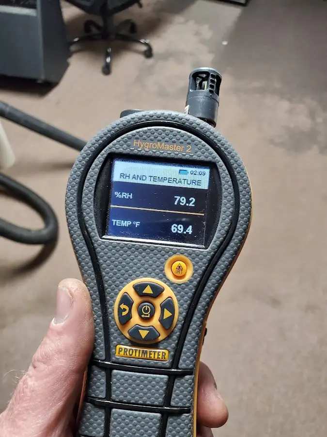 Moisture meter humidity assessment for Fire & Smoke Damage Restoration in Hornell